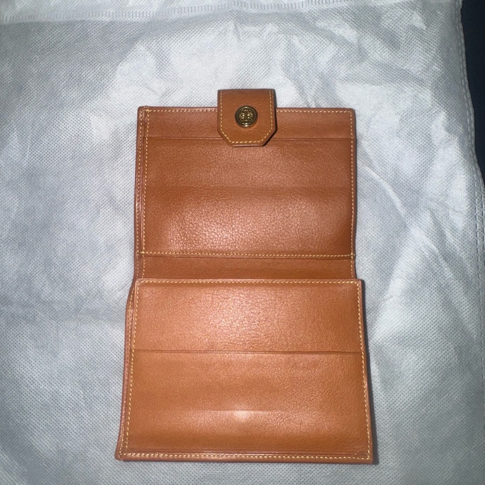 Loewe Tan Leather Wallet with Gold Accent - Picture 5 of 11
